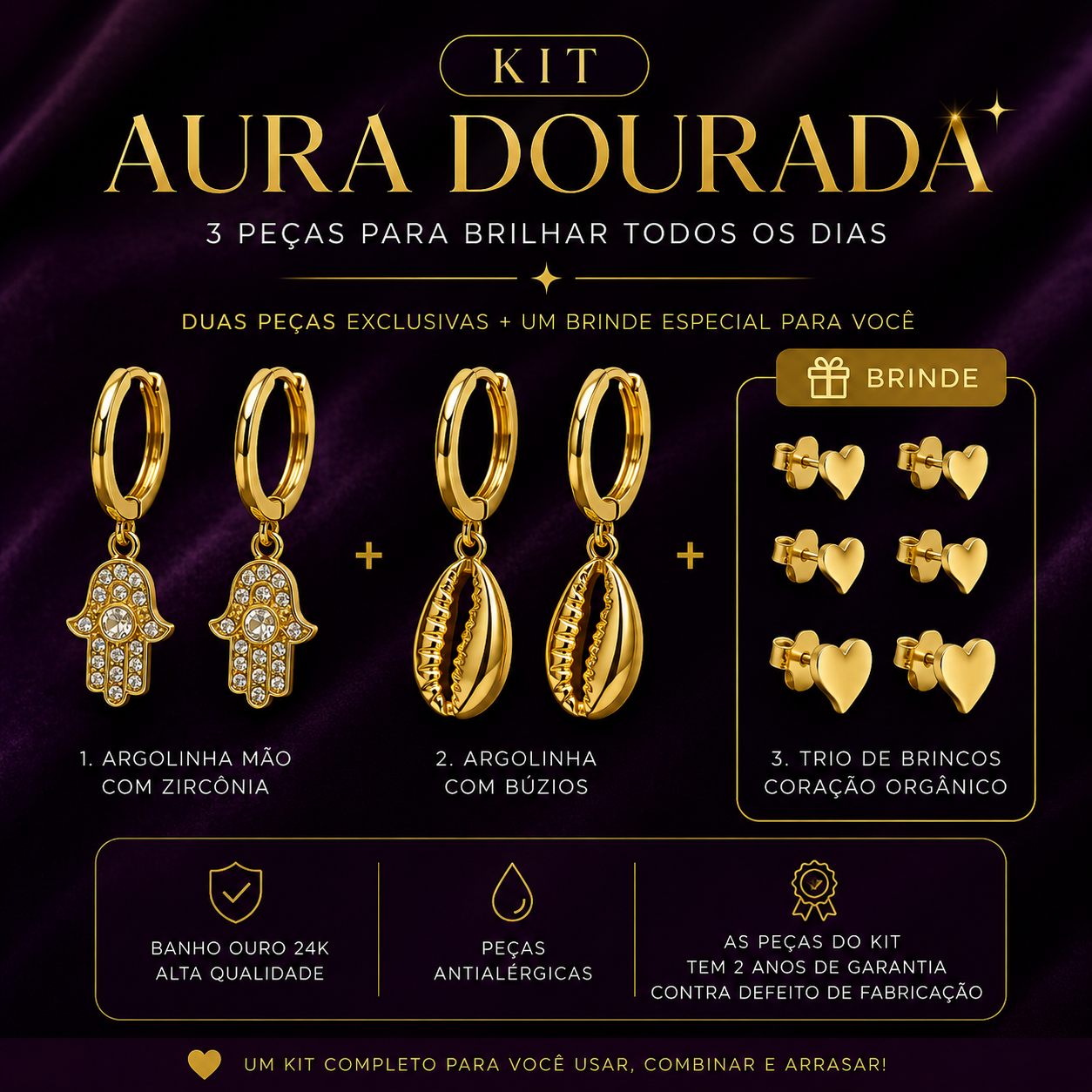 Kit Aura Dourada | Helennea