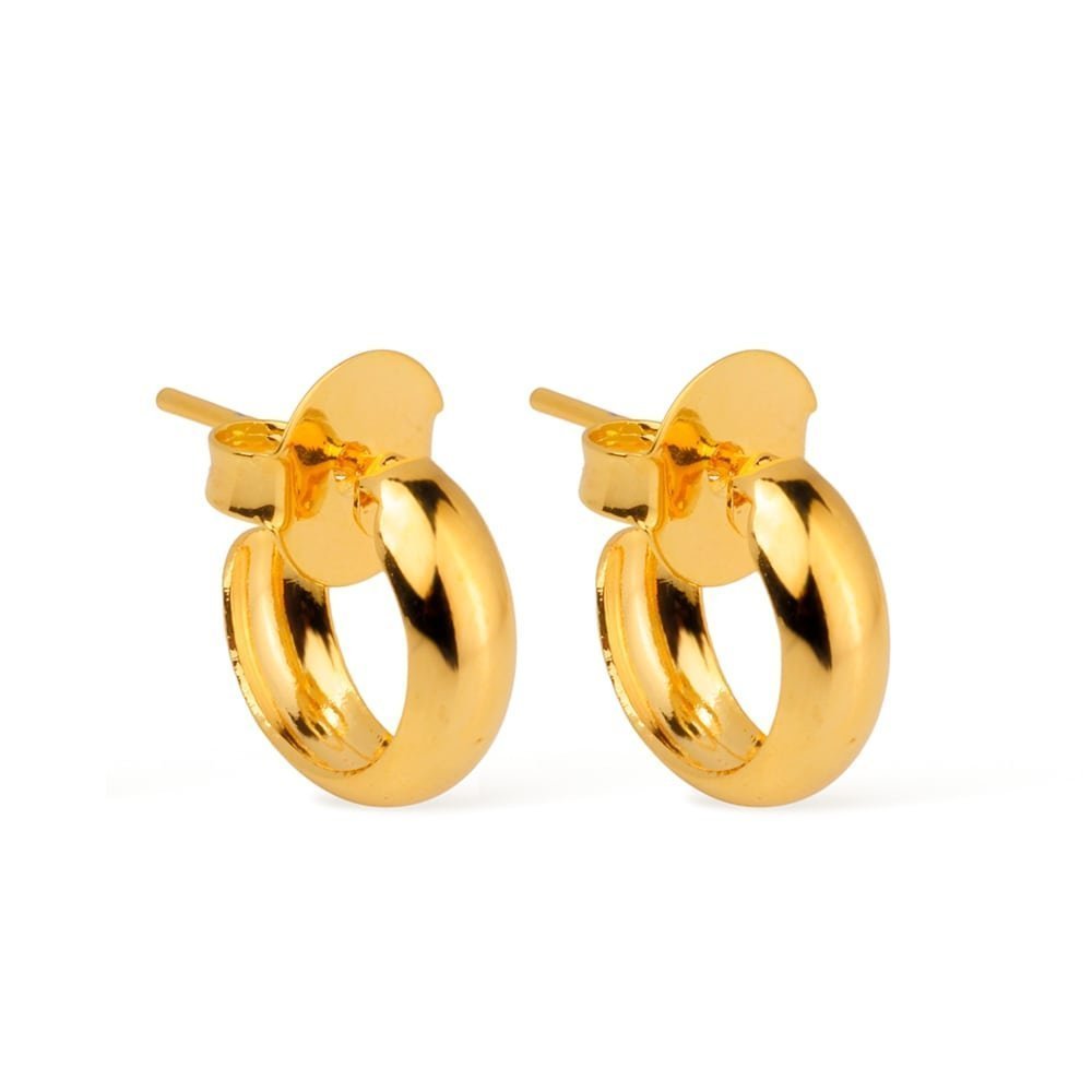 Brinco Dourado de Argolinha |Helennea - Brincos | Helennea