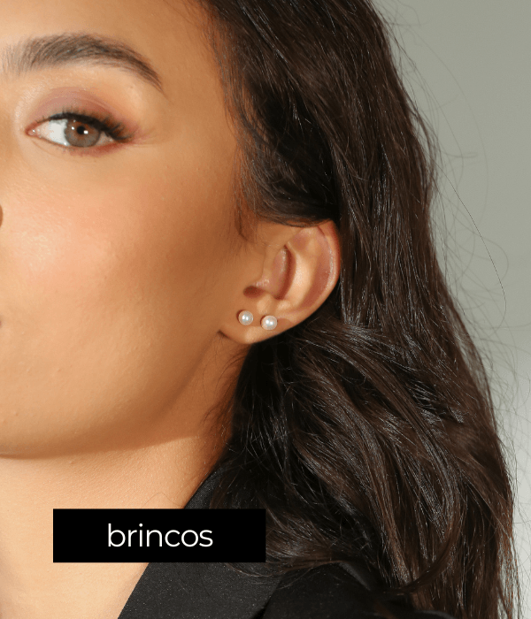 Brincos banhados a ouro e prata 925 Helennea