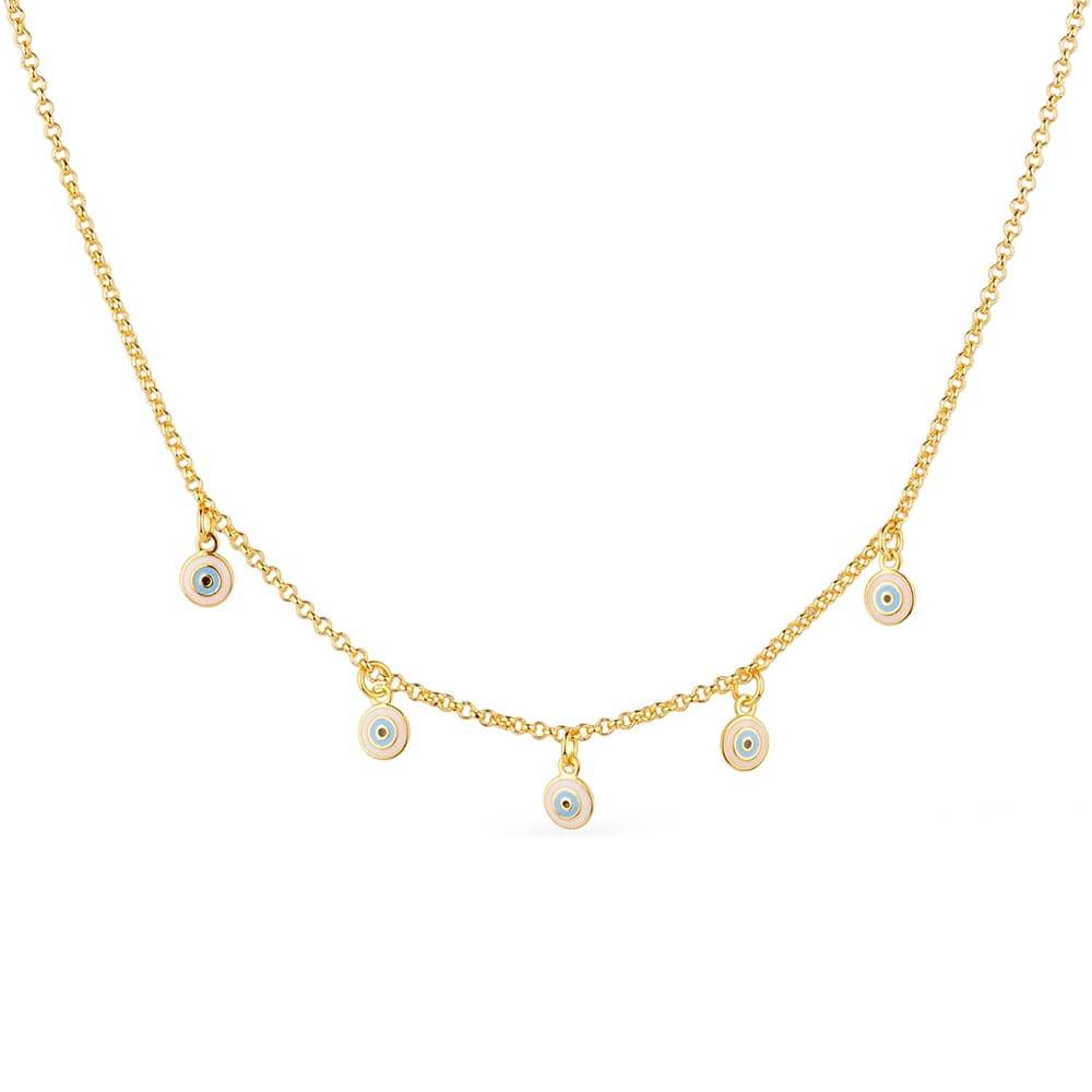 Chocker Dourado Feminino Olho Grego - Colares | Helennea