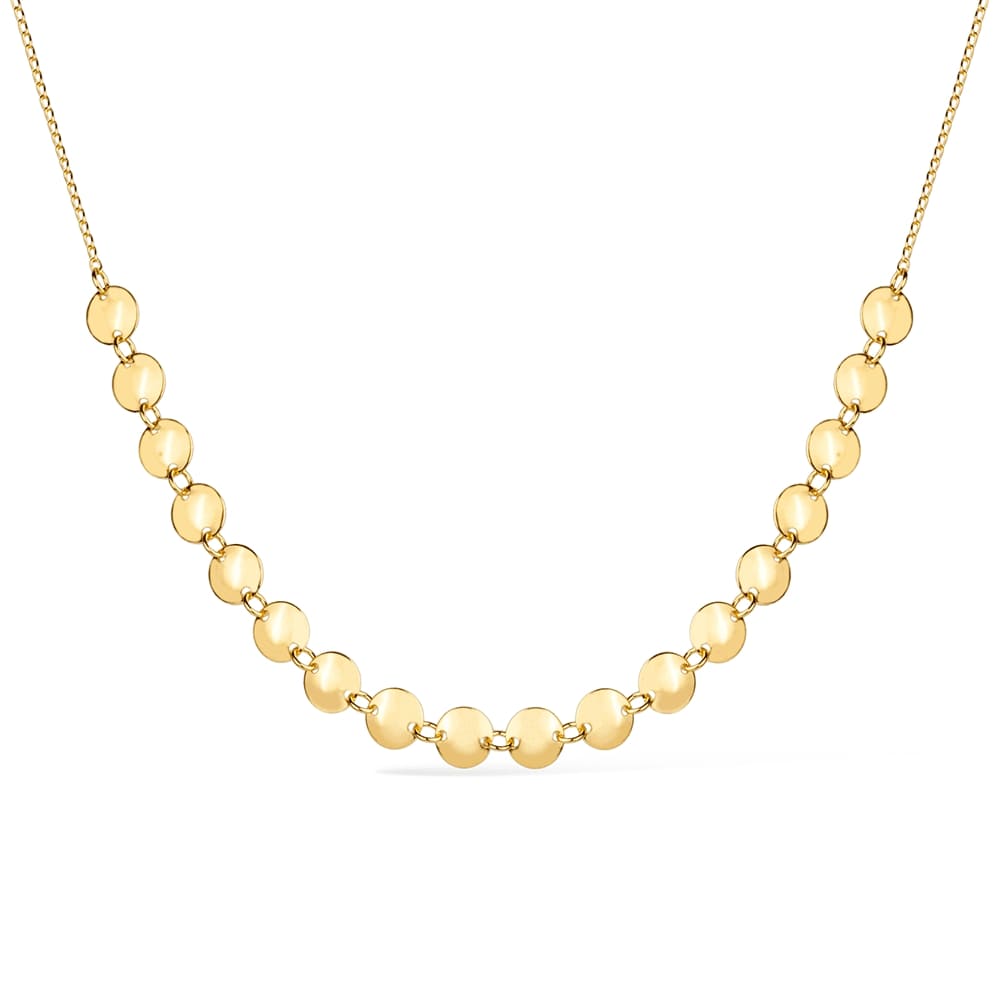 Choker Dourada com Esferas e Extensor Ajustável - Colares | Helennea