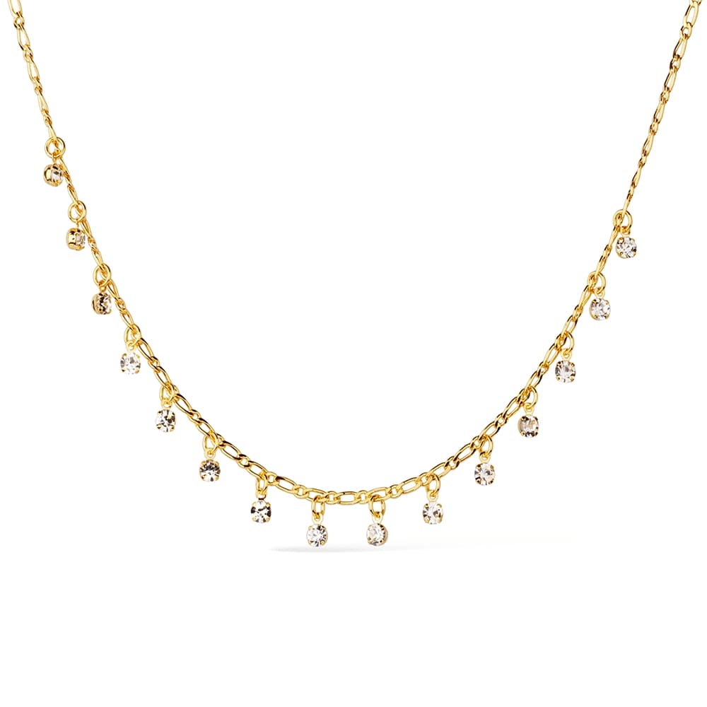 Choker Dourada Pontos de Luz com Extensor Ajustável - Colares | Helennea