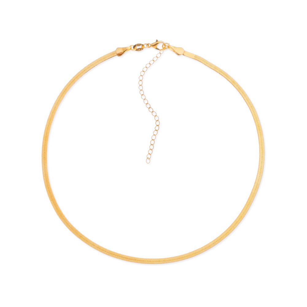 Choker Dourado de Fita - Colares | Helennea