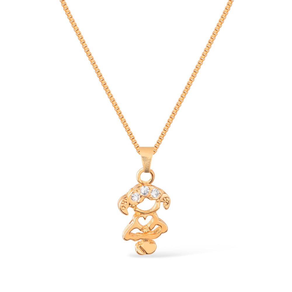 Colar Dourado Filha com Zircônia - Colares | Helennea