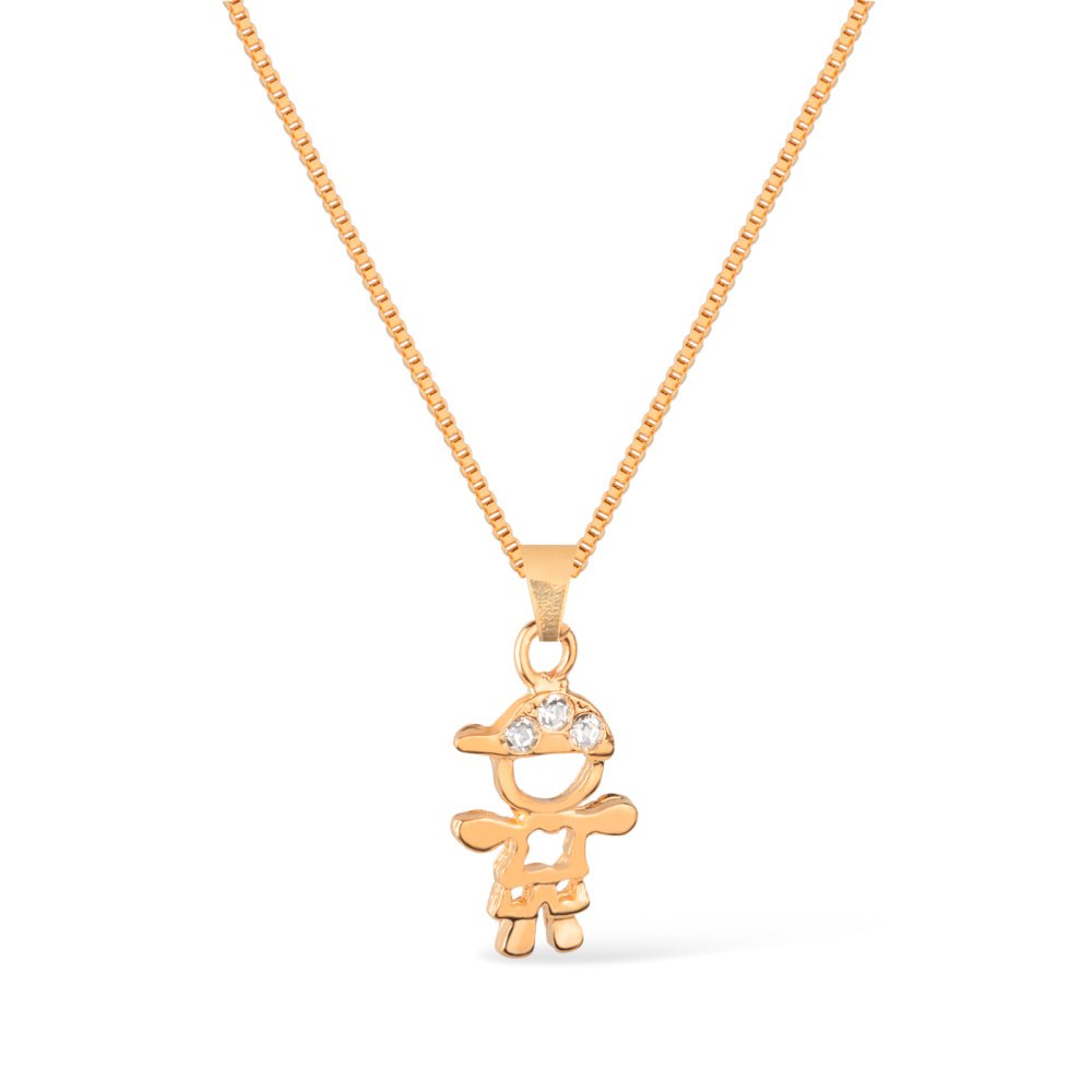 Colar Dourado Filho com Zircônia - Colares | Helennea