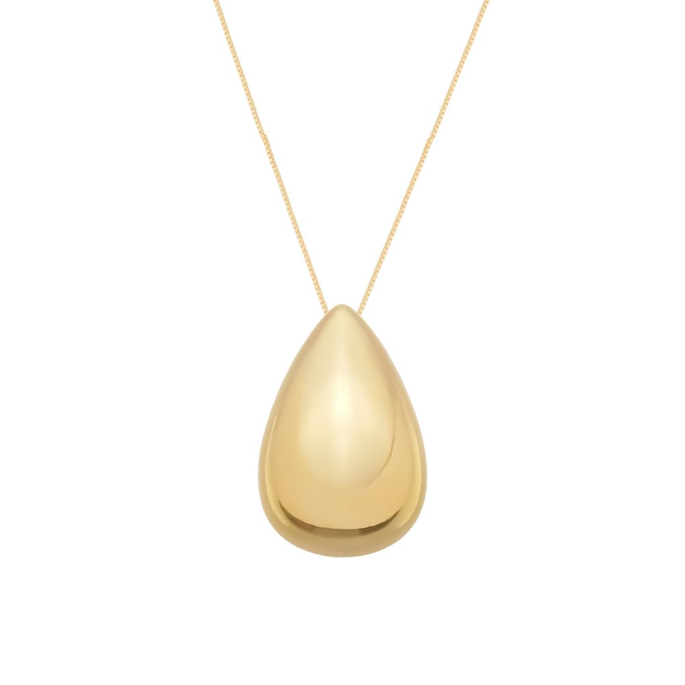 Colar Dourado Pingente Gota Minimalista - Colares | Helennea