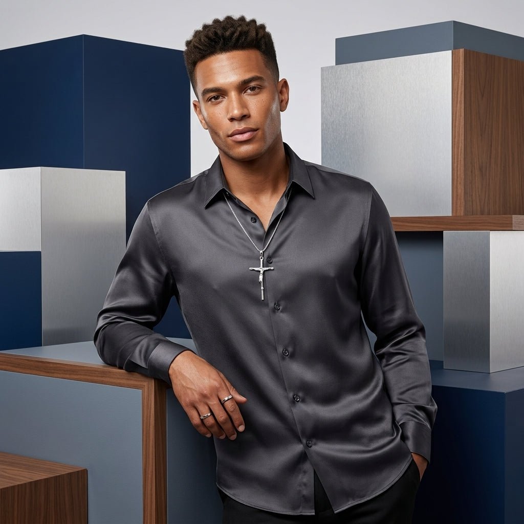 Colar Masculino 70cm com Pingente Detalhado em Prata 925 | Helennea - Colares | Helennea