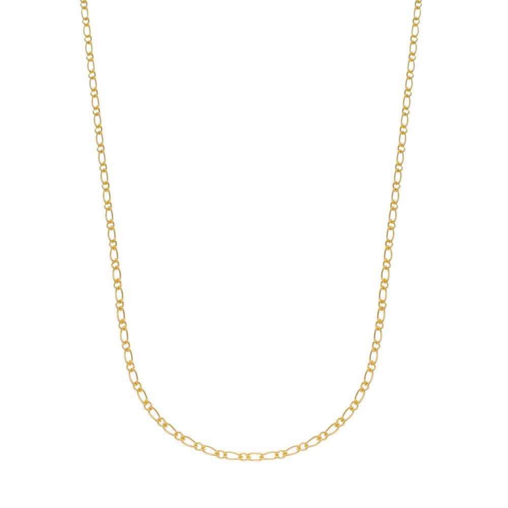Corrente Dourada Masculina Elo 1x1 – Corrente Fina Elegante Minimalista - Correntes | Helennea
