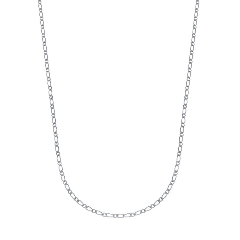 Corrente Prateada Masculina Elo 1x1 – Corrente Fina Elegante Minimalista - Correntes | Helennea