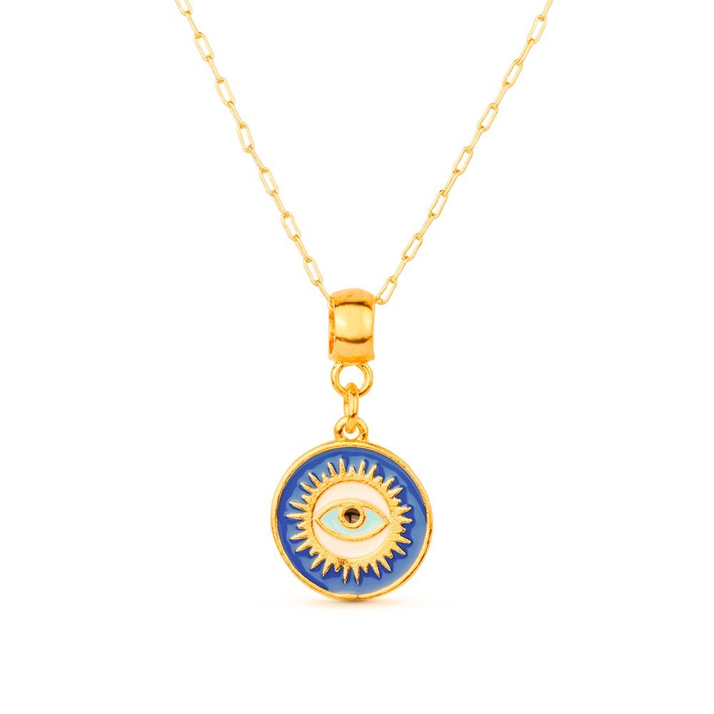 Look Completo Olho Grego Dourado - Look completo (Anel + Colar + Pulseira) | Helennea