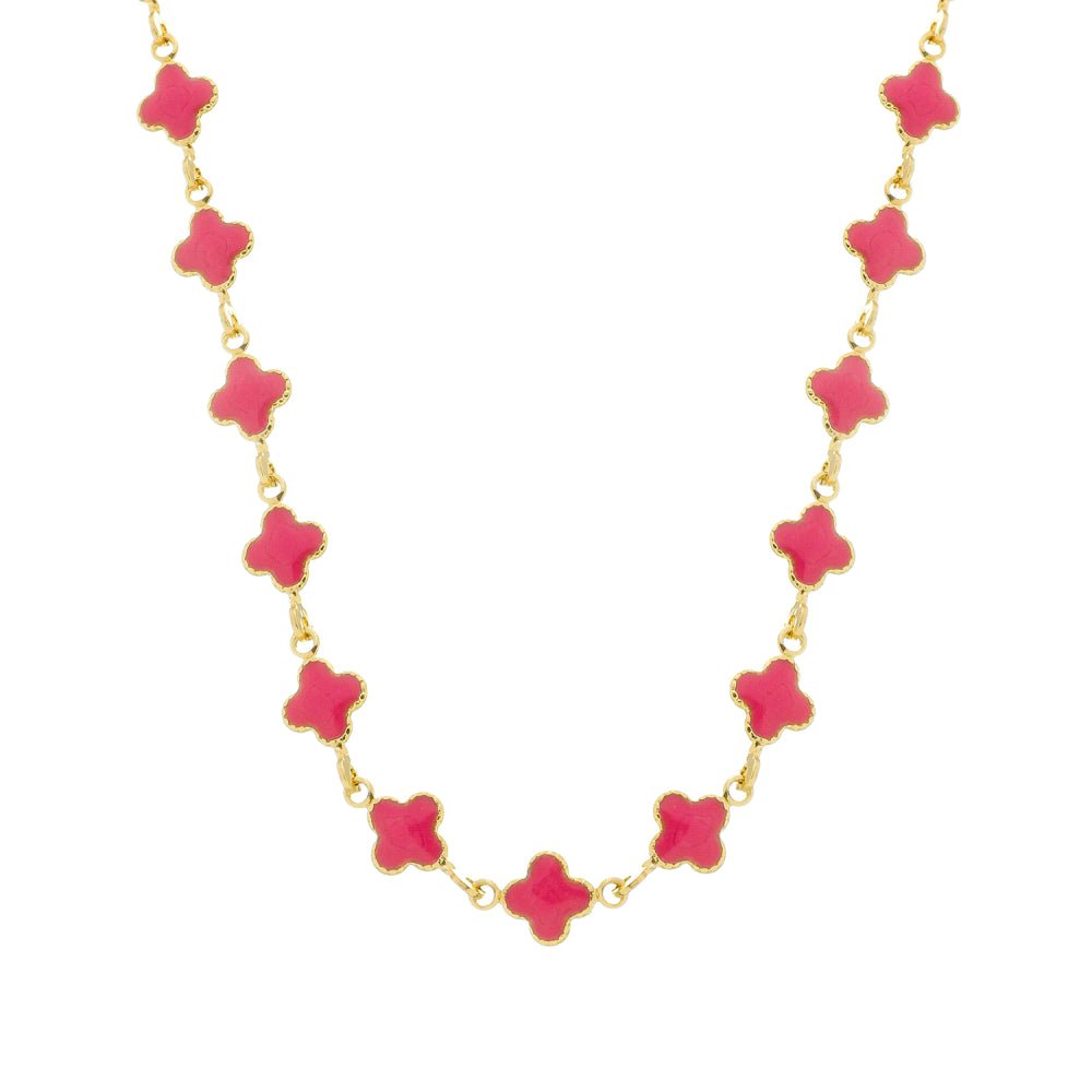 Look Completo Trevo Rosa Choker - Look completo (Anel + Colar + Pulseira) | Helennea