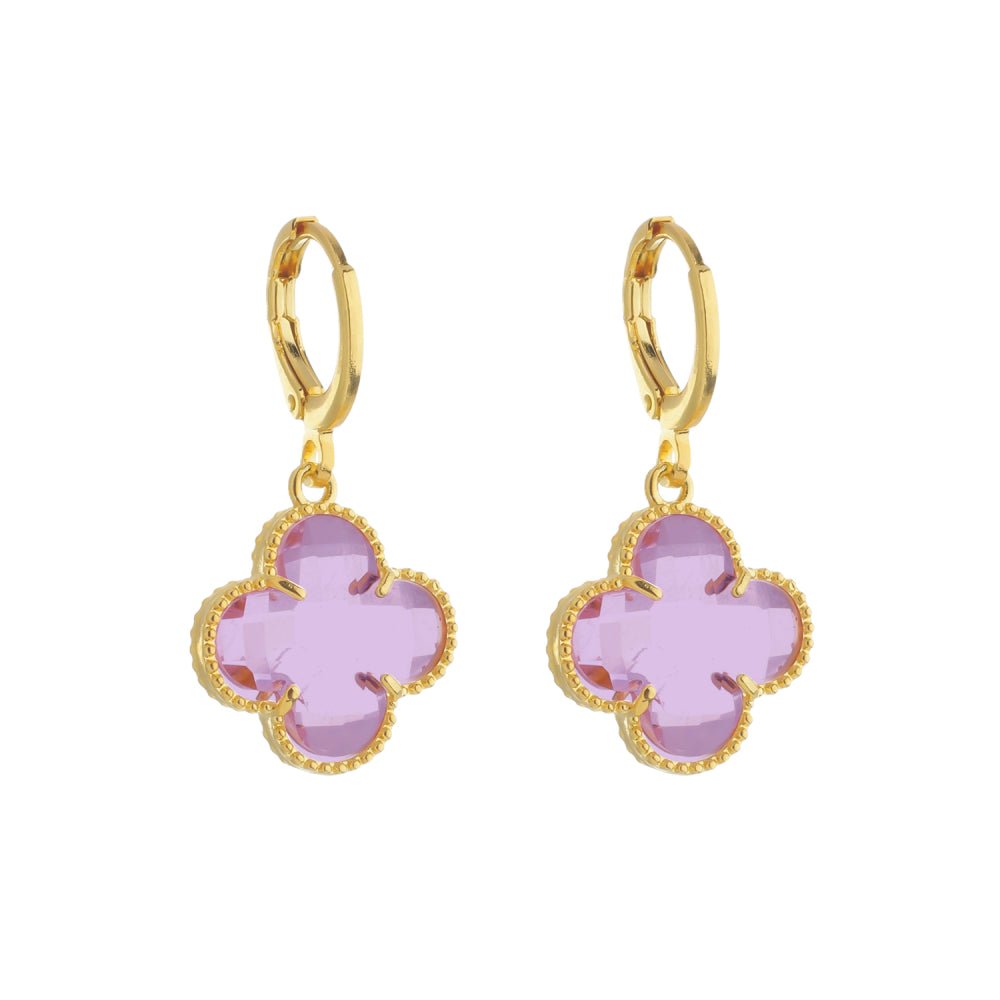 Look Completo Trevo Rosa Colar Longo - Look completo (Anel + Colar + Pulseira) | Helennea
