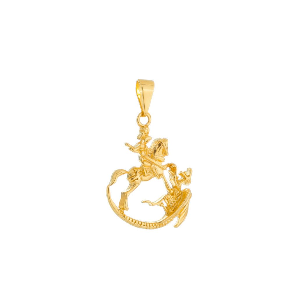 Pingente Masculino Dourado Guerreiro Detalhado - Masculinas | Helennea