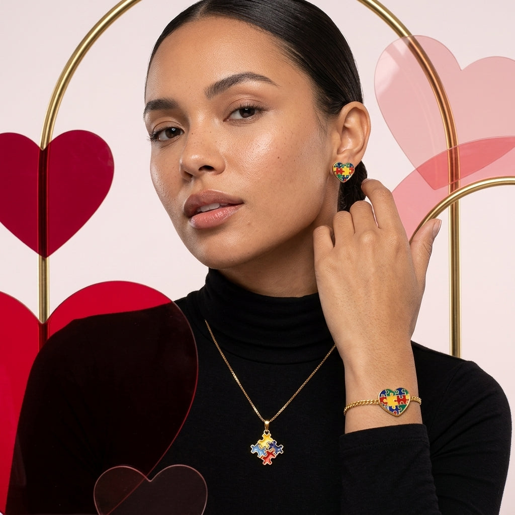 Look Completo Quebra-Cabeca Colorido | Helennea