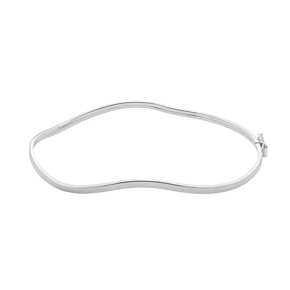 Pulseira Bracelete Ondulado em Prata 925 | Helennea - Pulseiras | Helennea