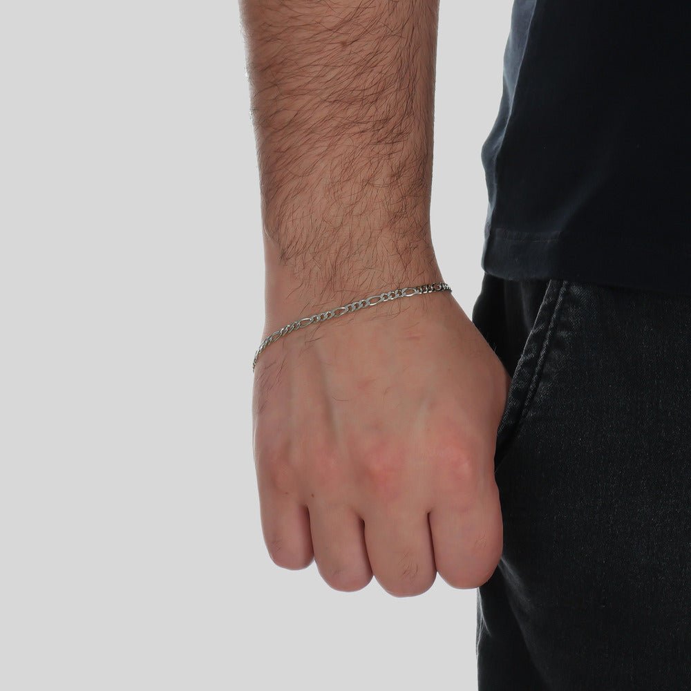 Pulseira Dourada Masculina Elo 3x1 4mm – Corrente Elegante Estilo Moderno - Masculinas | Helennea