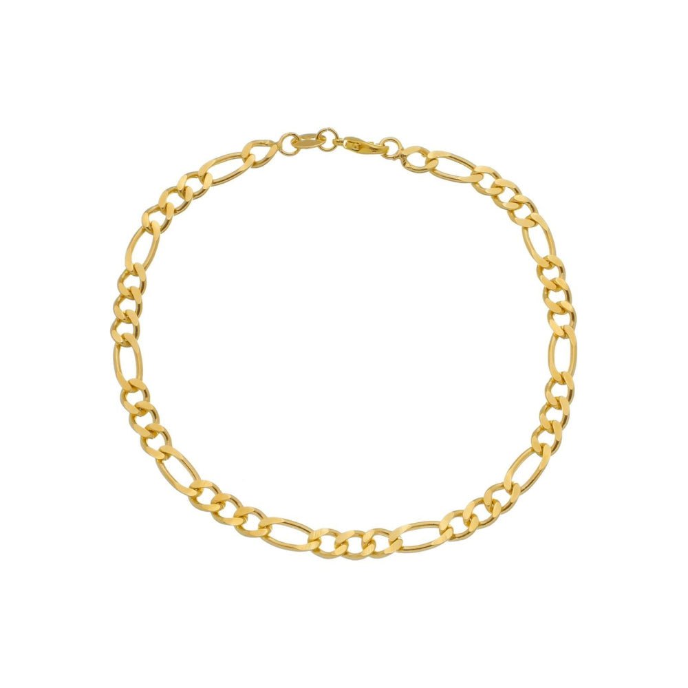 Pulseira Dourada Masculina Elo 3x1 5mm – Corrente Grossa Elegante Moderna - Masculinas | Helennea