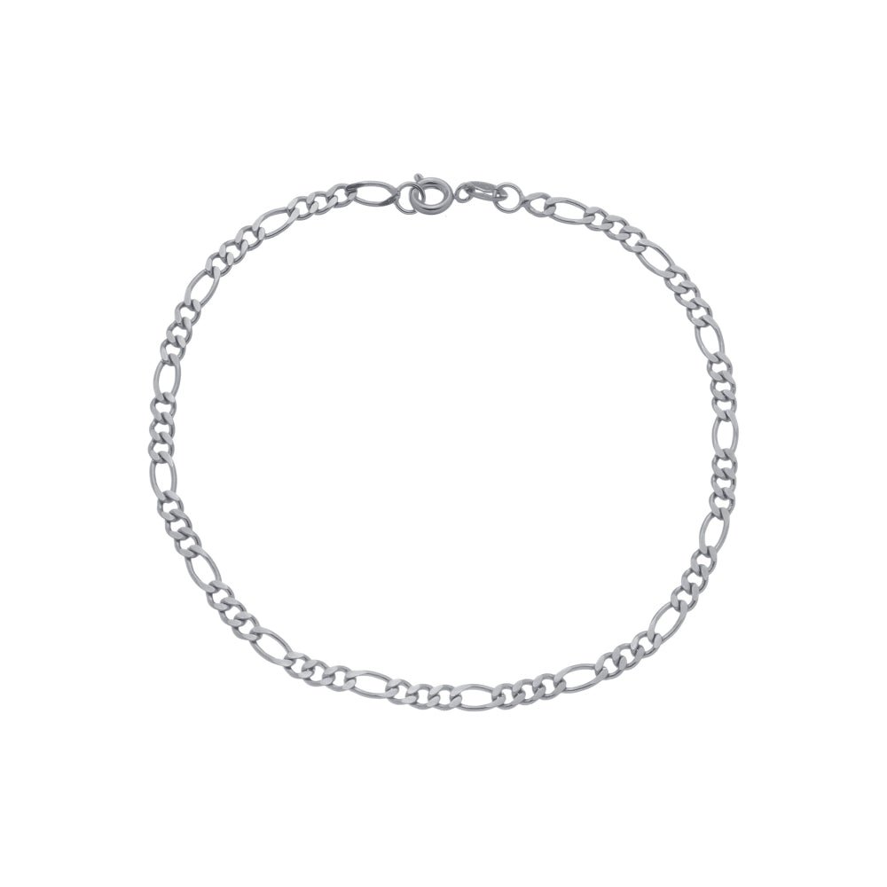 Pulseira Prateada Masculina Elo 3x1 4mm – Corrente Elegante Moderna - Masculinas | Helennea
